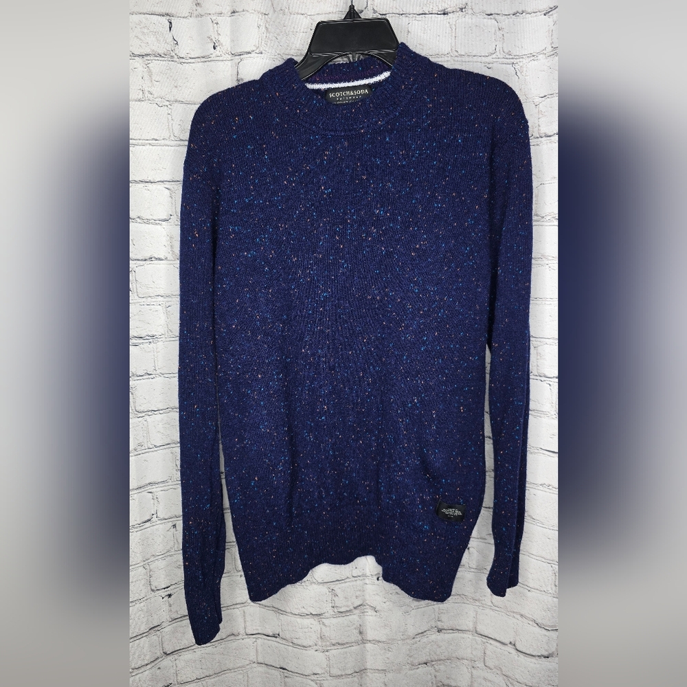 Scotch & Soda‎ Wool Blend Knit Crew Neck Sweater Size Large